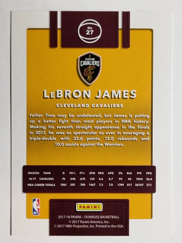 2017-18 Donruss #27 LeBron James