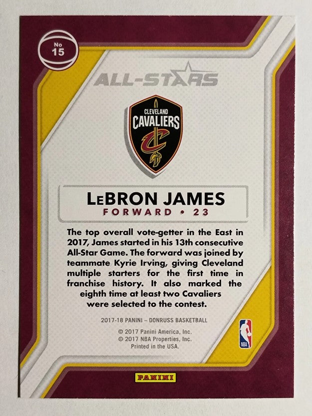 2017-18 Donruss All-Stars #15 LeBron James