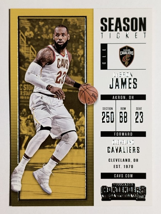 2017-18 Panini Contenders #20 LeBron James
