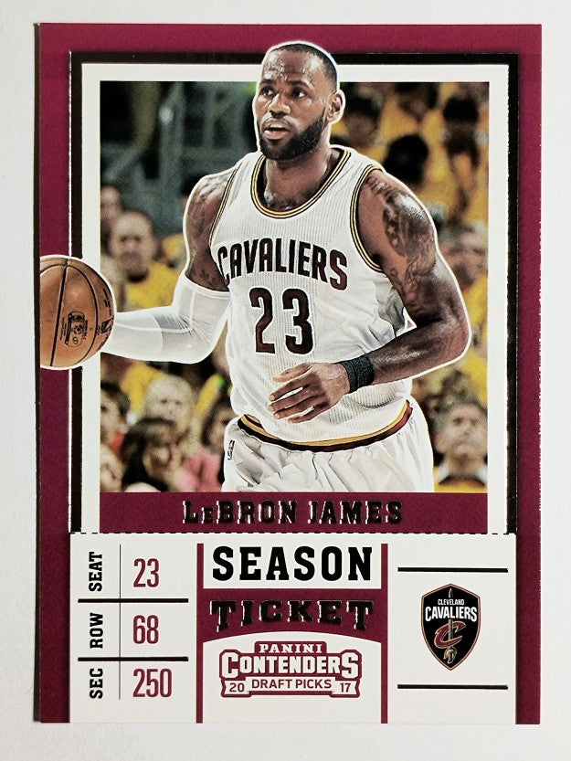 2017-18 Panini Contenders Draft Picks #36B LeBron James/white jersey