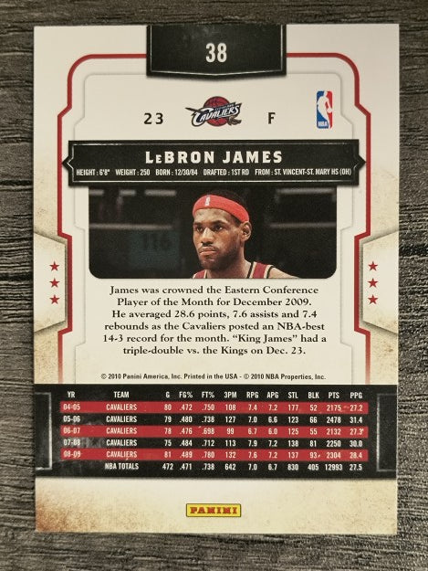 2009-10 Classics #38 LeBron James (NM)