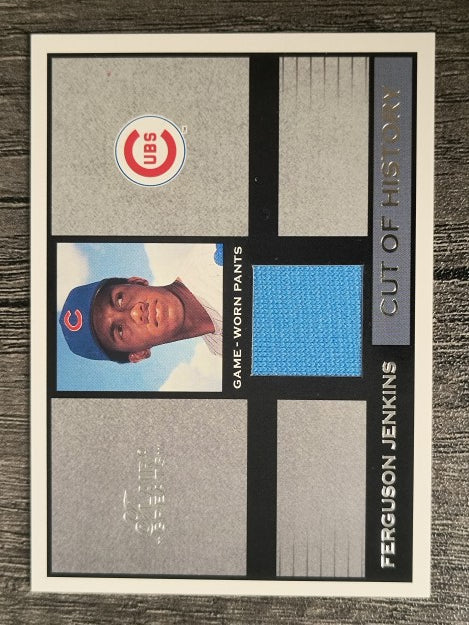 2003 Flair Greats Cut of History Game Used #11 Ferguson Jenkins Pants