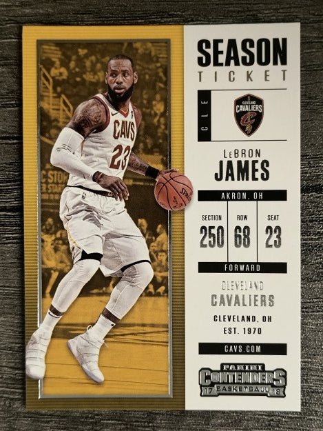 2017-18 Panini Contenders #20 LeBron James (NM)
