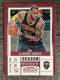 2017-18 Panini Contenders Draft Picks #36A LeBron James/blue jersey (NM)
