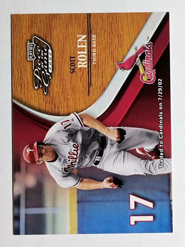 2002 Playoff Piece of the Game #6 Scott Rolen