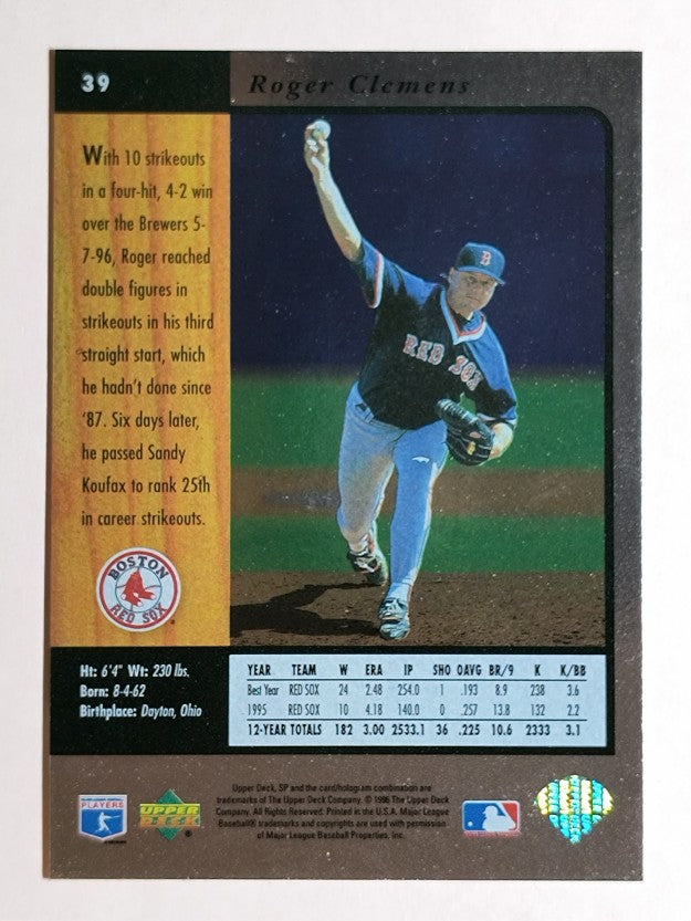 1996 SP #39 Roger Clemens