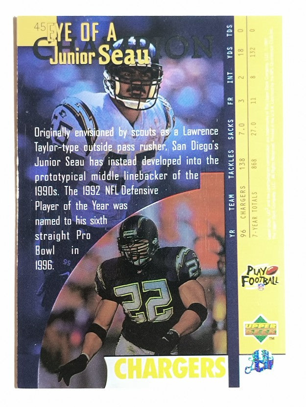 1997 UD3 #45 Junior Seau EC