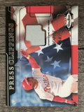 2002 Fleer Box Score Press Clippings Game Used #1 Bob Abreu Jsy
