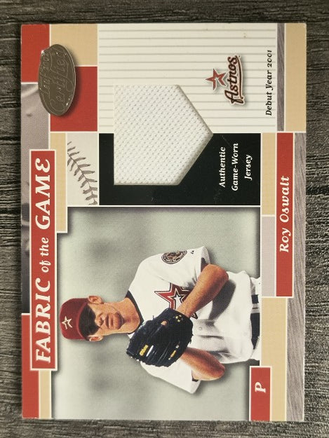 2002 Leaf Certified Fabric of the Game #127DY Roy Oswalt/101