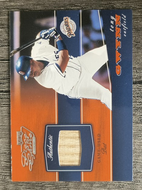 2002 Playoff Piece of the Game Materials #86A Tony Gwynn Bat