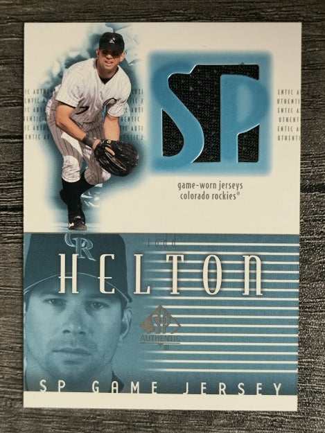 2002 SP Authentic Game Jersey #JTH Todd Helton