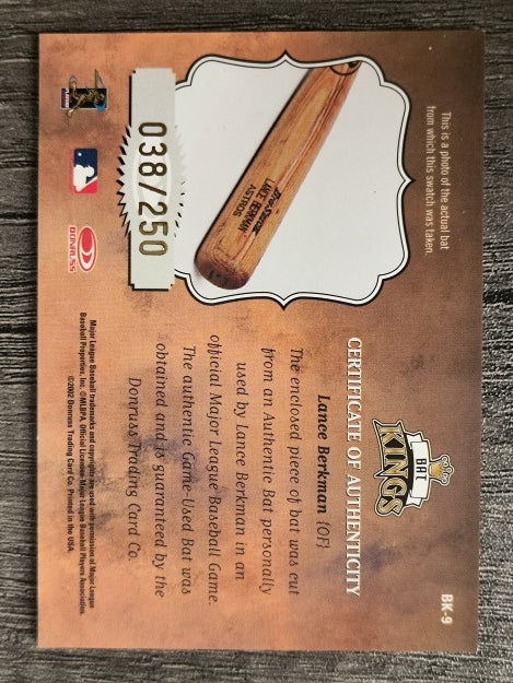 2003 Donruss Bat Kings #9 Lance Berkman 03 DK/250