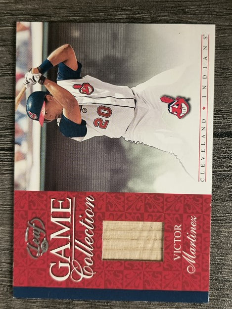 2005 Leaf Game Collection #6 Victor Martinez Bat SP