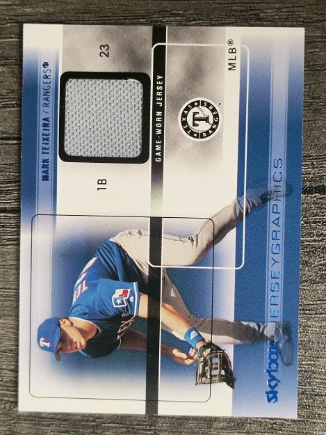2005 SkyBox Autographics Jerseygraphics Blue #MT Mark Teixeira