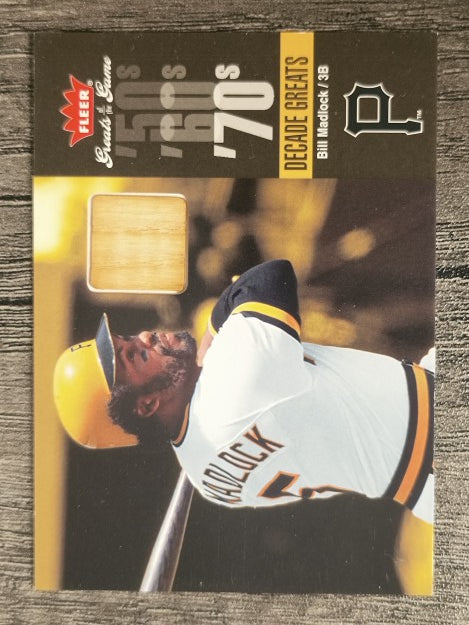 2006 Greats of the Game Decade Greats Memorabilia #BI Bill Madlock Bat