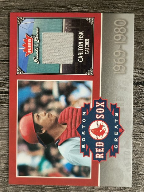2006 Greats of the Game Red Sox Greats Memorabilia #CF Carlton Fisk Pants