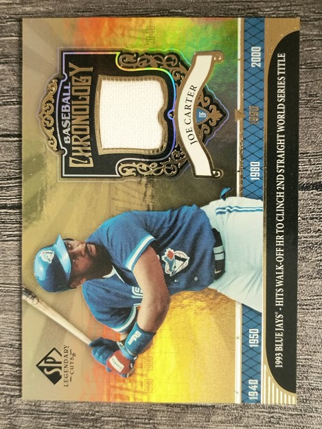 2006 SP Legendary Cuts Baseball Chronology Materials #JC Joe Carter Jsy
