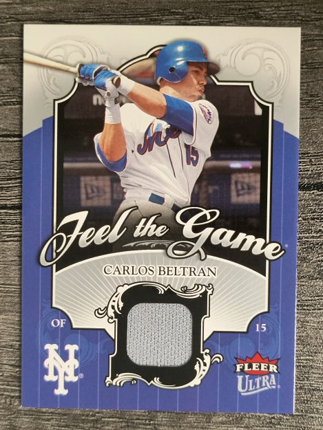2006 Ultra Feel the Game #CB Carlos Beltran Jsy