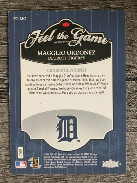2006 Ultra Feel the Game #MO Magglio Ordonez Jsy
