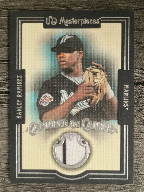 2007 UD Masterpieces Captured on Canvas #HR Hanley Ramirez
