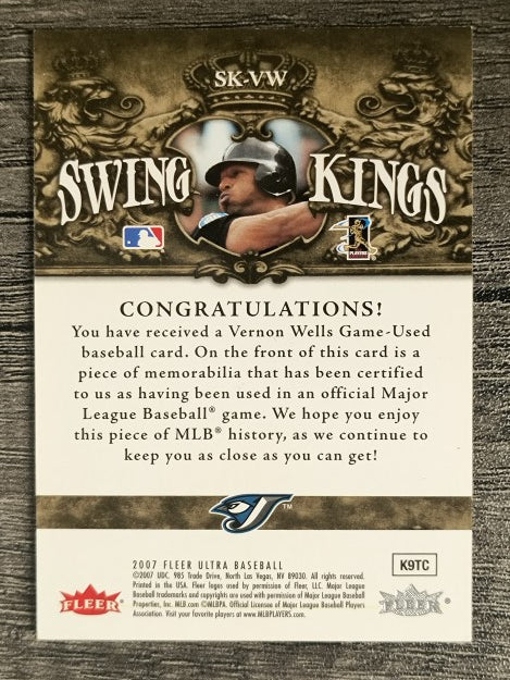 2007 Ultra Swing Kings Materials #VW Vernon Wells