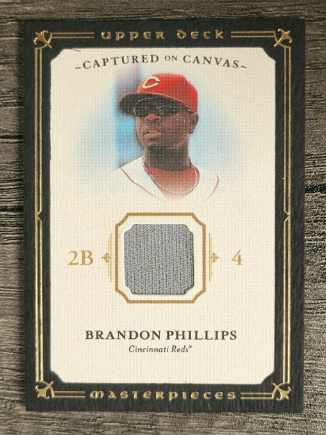 2008 UD Masterpieces Captured on Canvas #BP Brandon Phillips