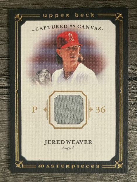 2008 UD Masterpieces Captured on Canvas #JW Jered Weaver