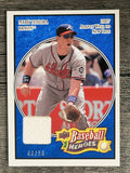 2008 Upper Deck Heroes Jersey Navy Blue #9 Mark Teixeira