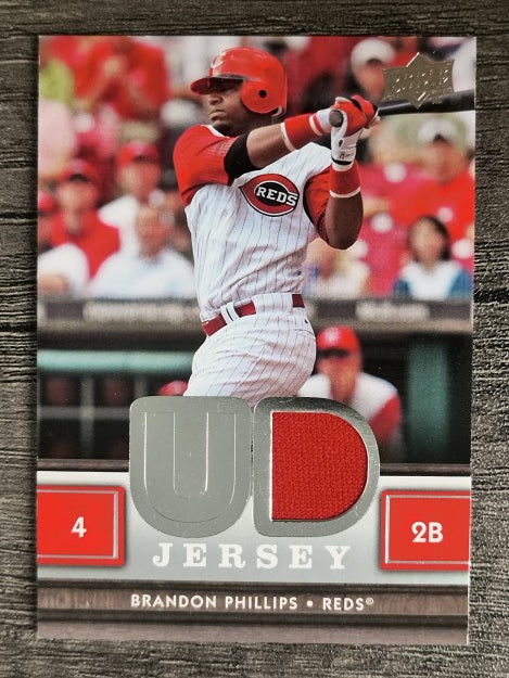 2008 Upper Deck UD Game Materials #BP Brandon Phillips S2