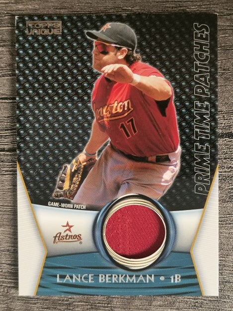 2009 Topps Unique Primetime Patches #PTP115 Lance Berkman/99 (EXMT)