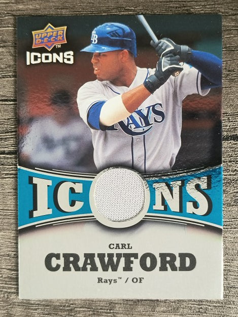 2009 Upper Deck Icons Icons Jerseys #CR Carl Crawford