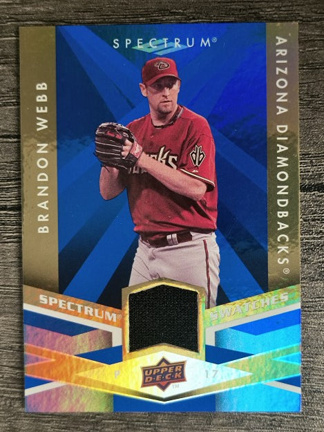 2009 Upper Deck Spectrum Spectrum Swatches Blue #SSBW Brandon Webb