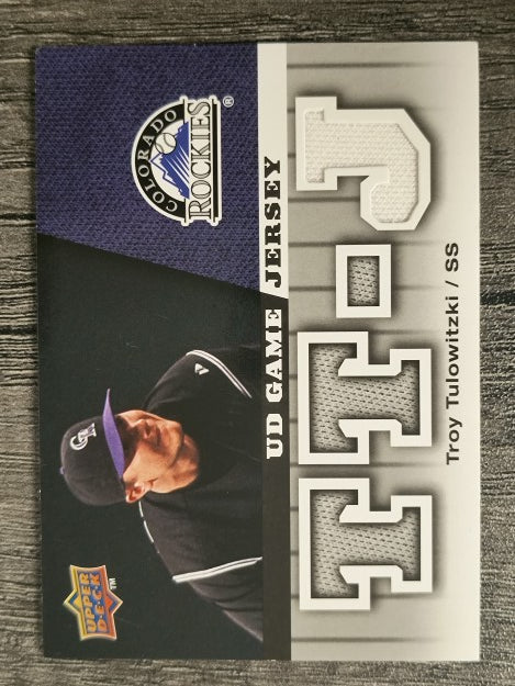 2009 Upper Deck UD Game Jersey #GJTT Troy Tulowitzki