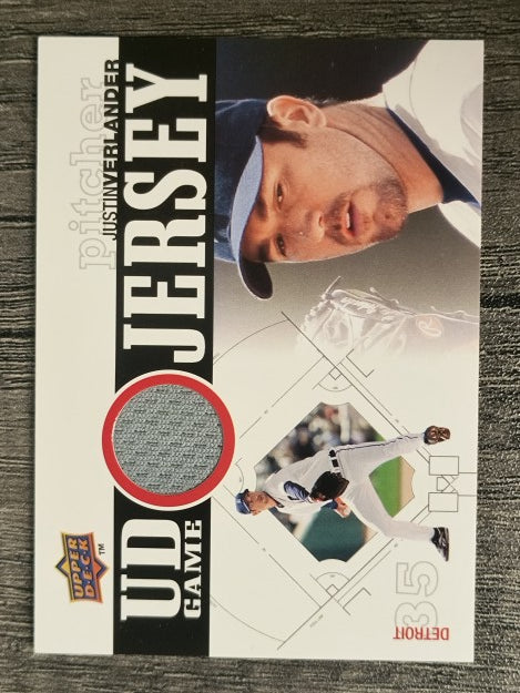 2010 Upper Deck UD Game Jersey #VE Justin Verlander