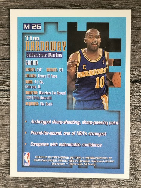 1995-96 Finest Mystery #M26 Tim Hardaway