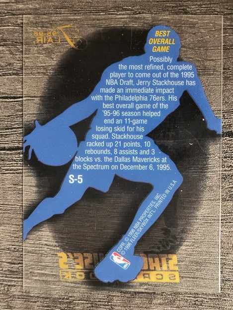 1995-96 Flair Stackhouse's Scrapbook #S5 Jerry Stackhouse