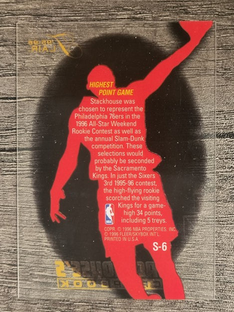 1995-96 Flair Stackhouse's Scrapbook #S6 Jerry Stackhouse