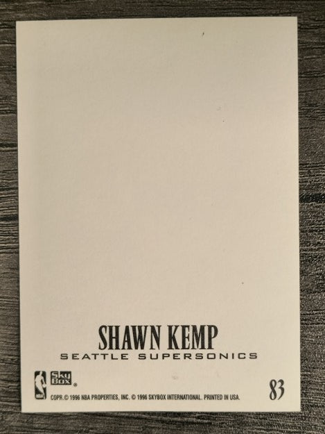 1996-97 Z-Force Z-Cling #83 Shawn Kemp