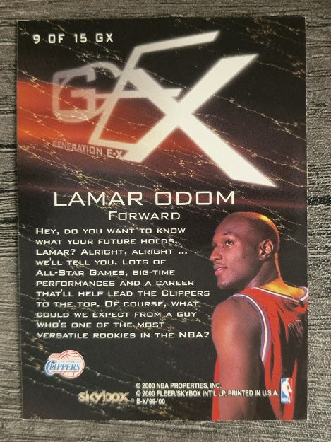 1999-00 E-X Generation E-X #GX9 Lamar Odom