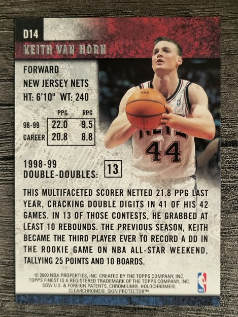 1999-00 Finest Double Double #D14 Keith Van Horn