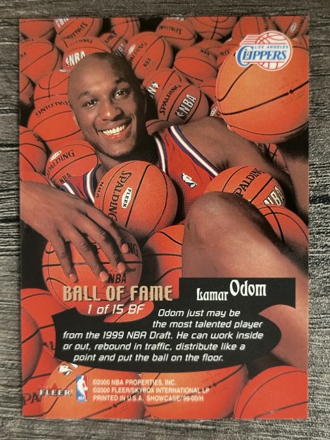 1999-00 Flair Showcase Ball of Fame #BF1 Lamar Odom