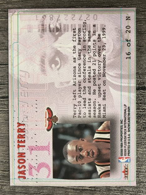 1999-00 Flair Showcase Next #N16 Jason Terry