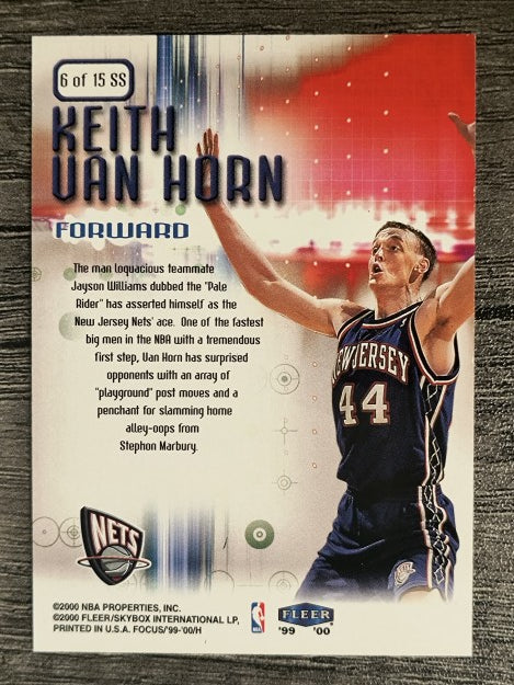 1999-00 Fleer Focus Soar Subjects #SS6 Keith Van Horn