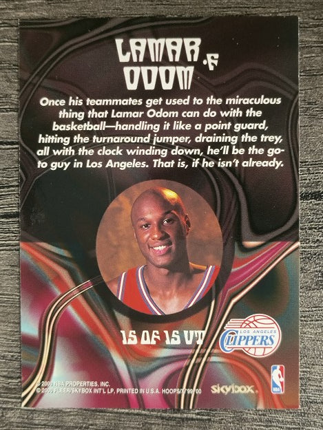 1999-00 Hoops Decade Up Tempo #UT15 Lamar Odom
