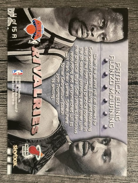 1999-00 Metal Rivalries #R4 Patrick Ewing/Alonzo Mourning