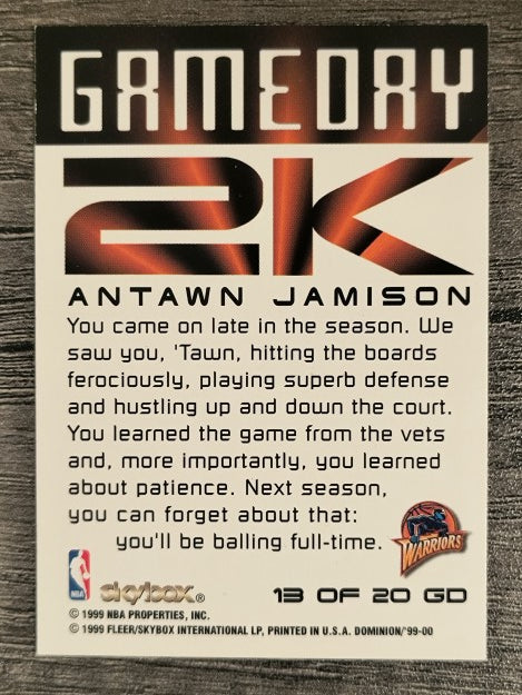 1999-00 SkyBox Dominion Game Day 2K #13 Antawn Jamison