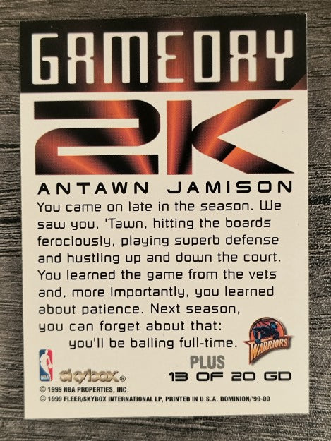 1999-00 SkyBox Dominion Game Day 2K Plus #13 Antawn Jamison