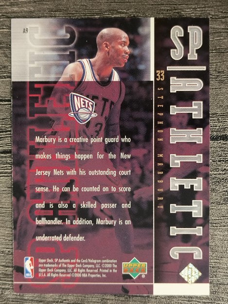 1999-00 SP Authentic Athletic #A9 Stephon Marbury