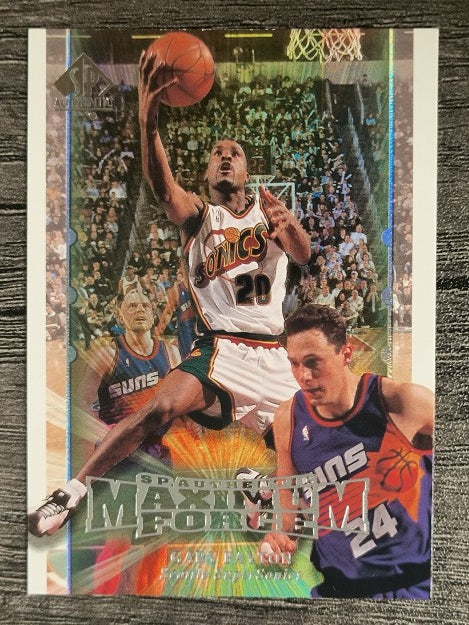 1999-00 SP Authentic Maximum Force #M9 Gary Payton