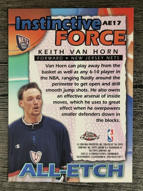 1999-00 Topps Chrome All-Etch #AE17 Keith Van Horn